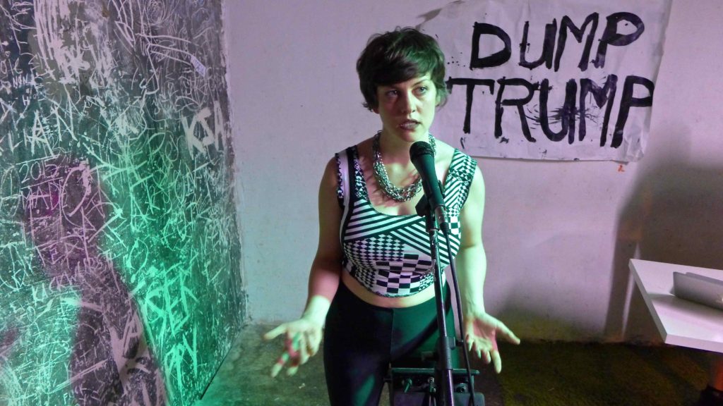 Dump trump: Tatyana Krimgold at Loophole. Photo: Megan Spencer (c) 2016